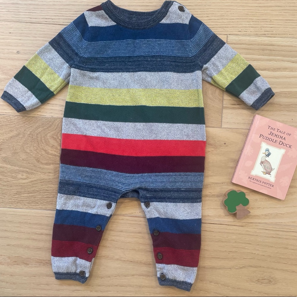 Baby Gap 6-12 mo Striped Sweater One Piece